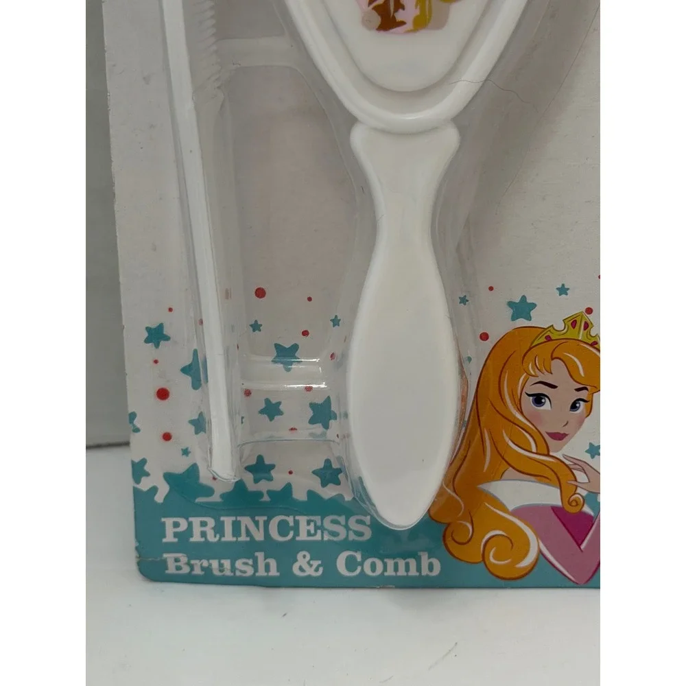 Disney Baby Princess Aurora Sleeping Beauty Brush and Comb Set P89016 White NEW